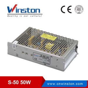 S-50 50w ac/dc 5V 12V 15V 24V adjustable led driver switch mode cctv power supply with CE ROHS
