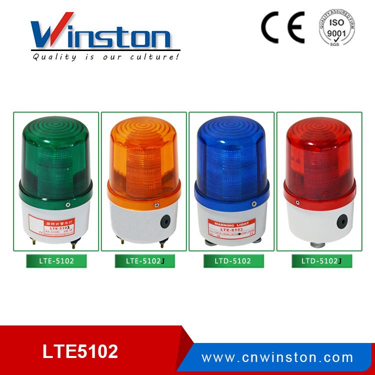 LTD-5102 Mini LED Blue flashing warning light for mechanical DC 12V 24V