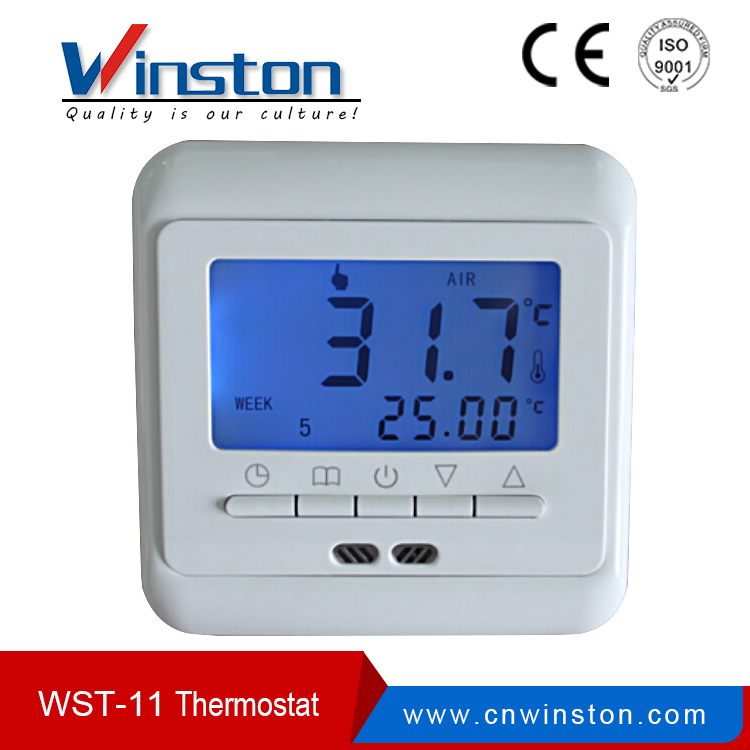 Manufacturer WST-11 3A 10A 16A 230V AC LCD Digital Programmable Room  Thermostat - Buy Room Thermostat, Programmable Room Thermostat, Digital  Programmable Room Thermostat Product on China Thermostat,Heater,Sensor,  switching power supply, relay,soft ...