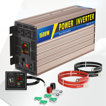 1500W 1.5KW Power Inverter 12V 24V 48VDC To 110V 220VAC hybrid Solar Pure Sine Wave Inverter